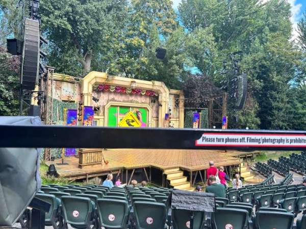 Regent's Park Open Air Theatre, section: Upper, row: K, seat: 49