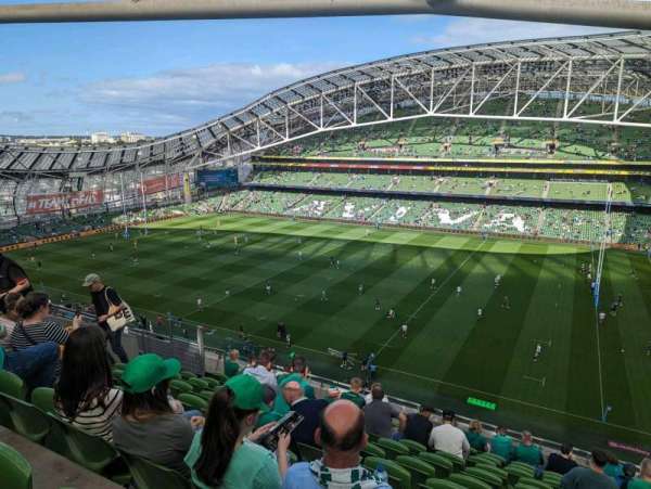 Aviva Stadium, section: 522, row: M, seat: 28