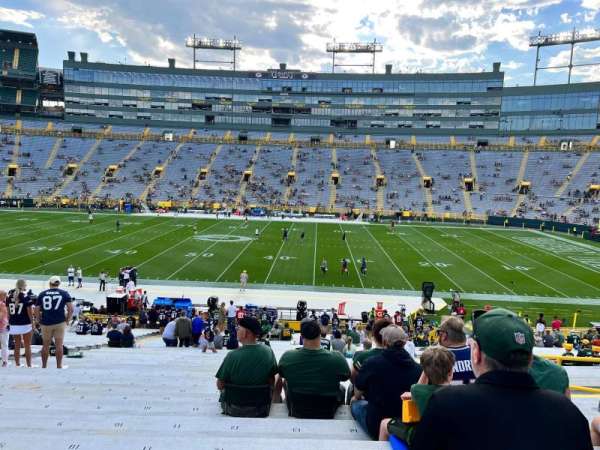 Lambeau Field, section: 117, row: 36, seat: 16