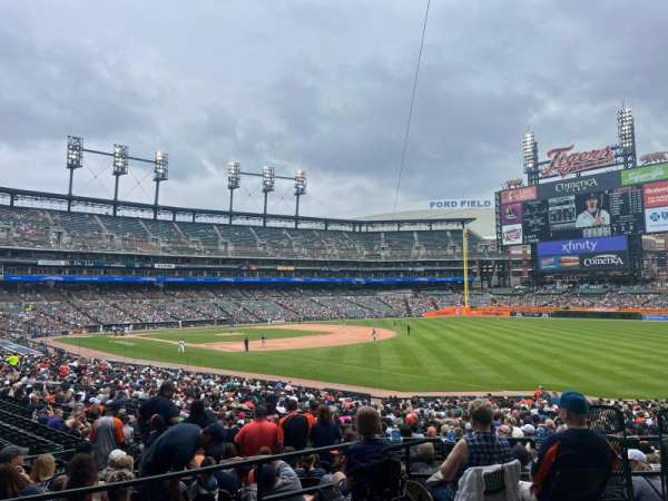 Comerica Park, section: 114, row: 37, seat: 17