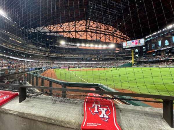 Globe Life Field, section: 25, row: 1, seat: 16