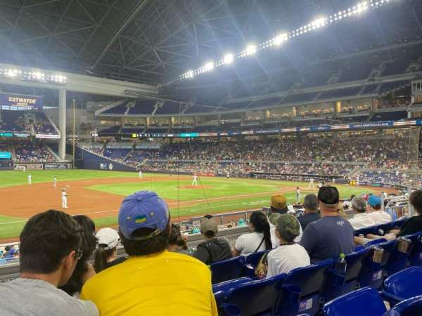 LoanDepot Park, section: 22, row: 4, seat: 13