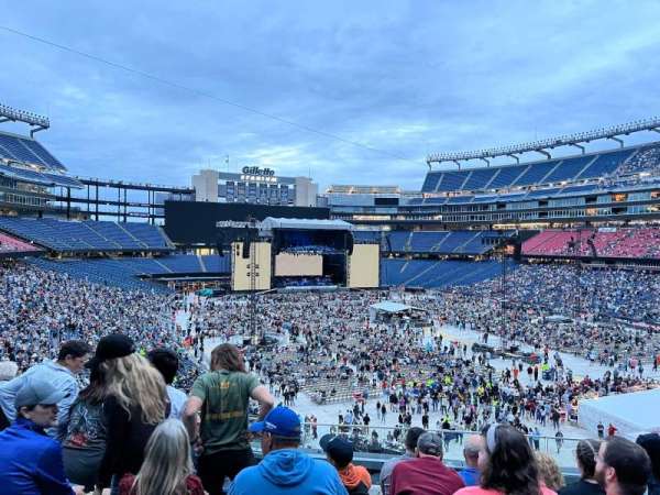 Gillette Stadium, section: 202, row: 6, seat: 7
