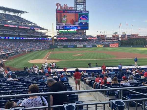 Citizens Bank Park, section: 119, row: 22, seat: 6