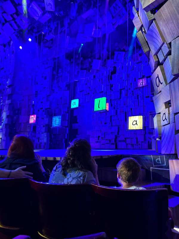 Cambridge Theatre, section: Stalls, row: C, seat: 2