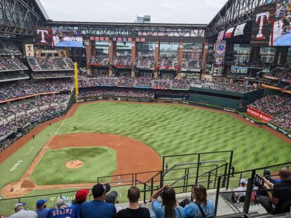 Globe Life Field, section: 316, row: 9, seat: 17