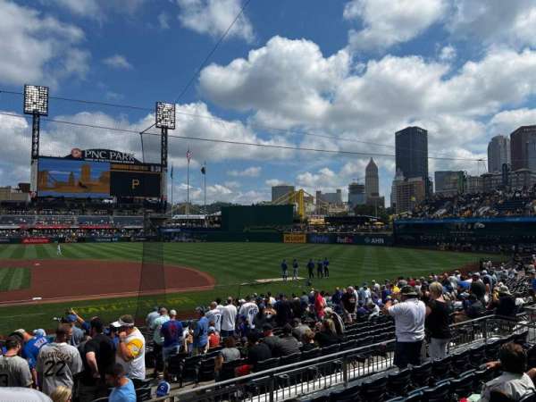 PNC Park, section: 110, row: F, seat: 1