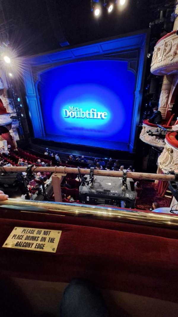 Shaftesbury Theatre, section: Royal Circle, row: A, seat: 7