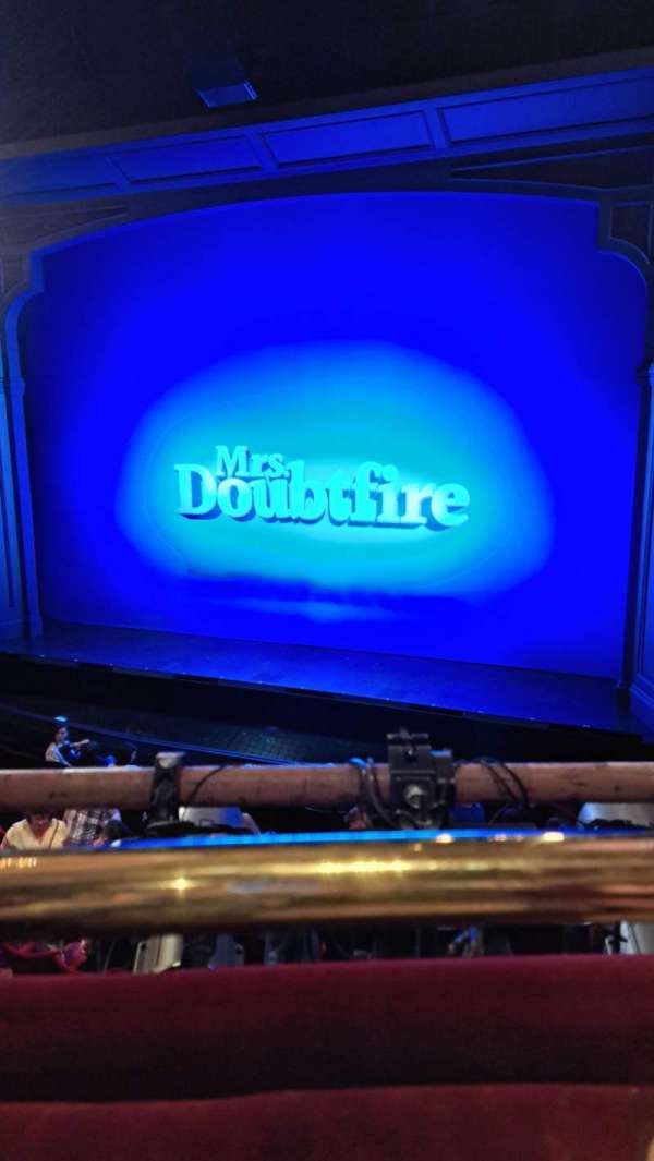 Shaftesbury Theatre, section: Royal Circle, row: A, seat: 9