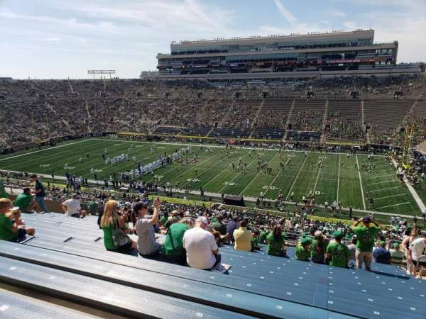 Notre Dame Stadium, section: 108, row: 20, seat: 9