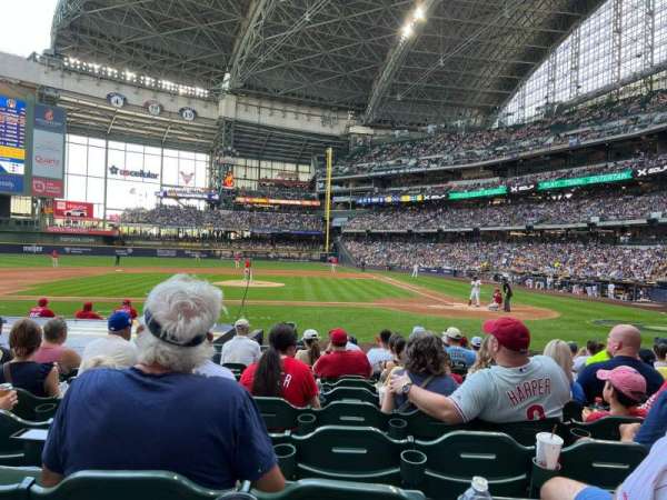 American Family Field, section: 121, row: 12, seat: 6