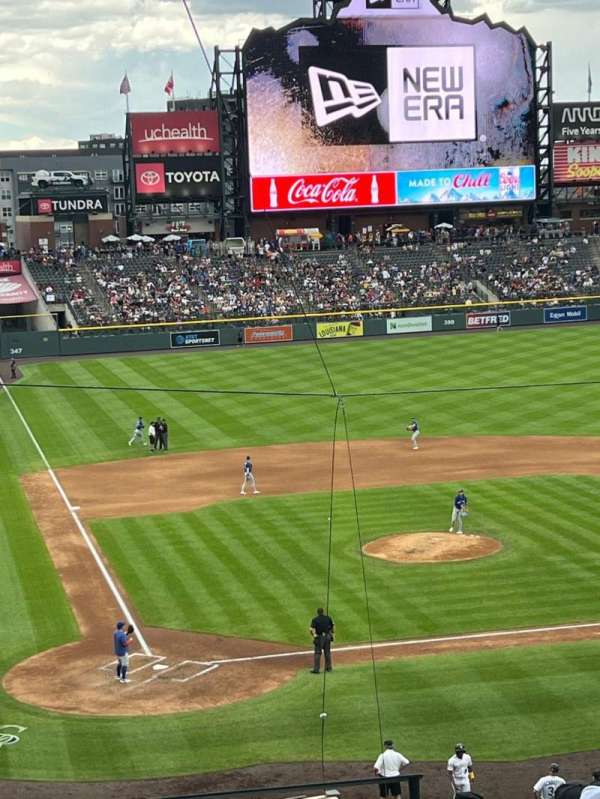 Coors Field, section: 227, row: 8, seat: 1