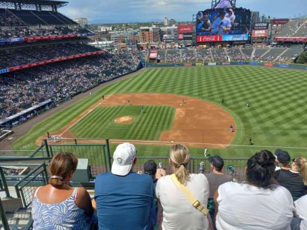Coors Field, section: L321, row: 5, seat: 23