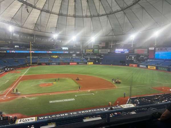 Tropicana Field, section: 208, row: C, seat: 7