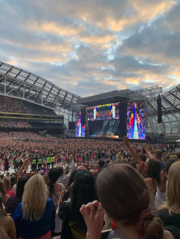 Aviva Stadium, section: 105, row: X, seat: 25