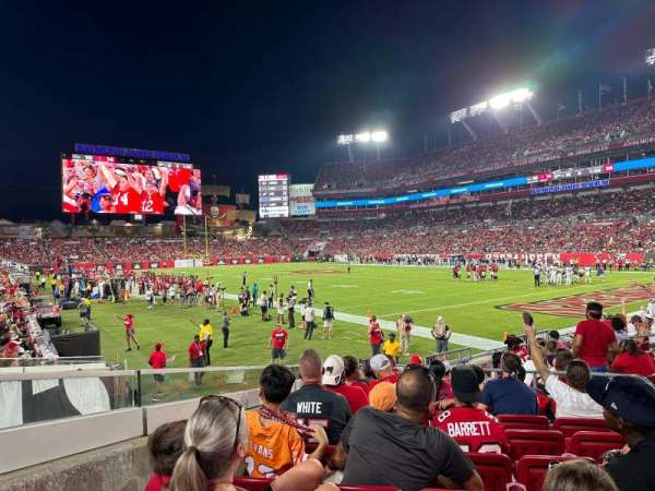 Raymond James Stadium, section: 119, row: L, seat: 6