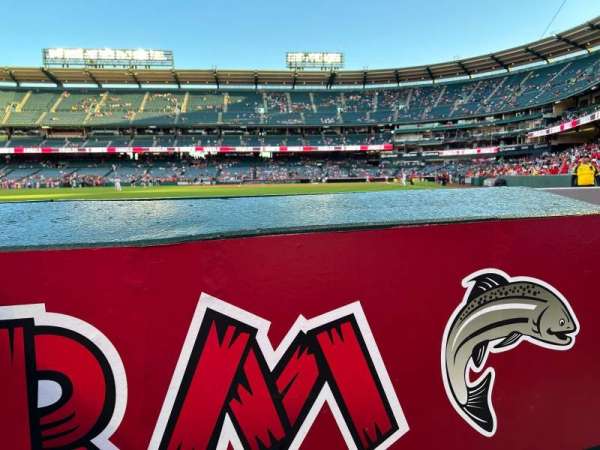 Angel Stadium, section: 101, row: AA, seat: 7