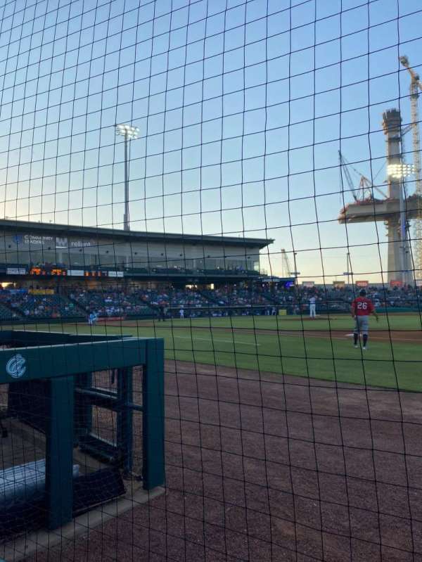 Whataburger Field, section: 125, row: 1, seat: 3