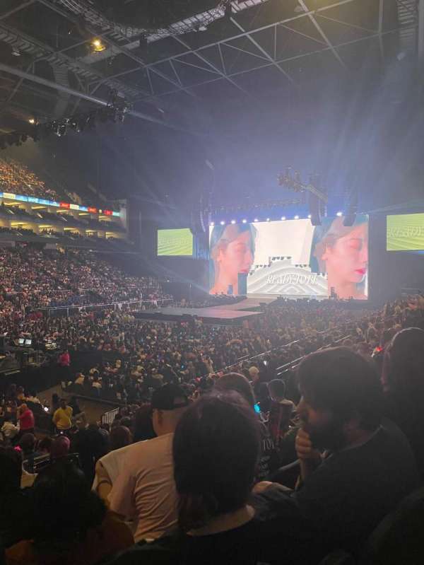 The O2, London, section: 109, row: P, seat: 277