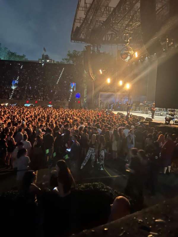 Forest Hills Stadium, section: 101, row: A, seat: 10