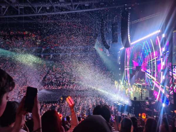 The O2, London, section: 112, row: X, seat: 377