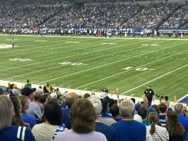 Lucas Oil Stadium, section: 108, row: 18, seat: 18