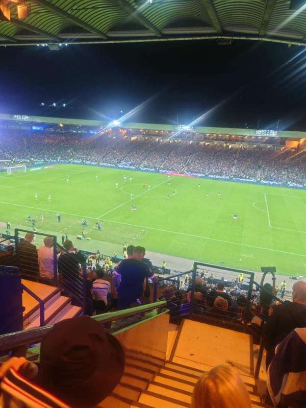 Hampden Park, section: L1, row: M, seat: 8