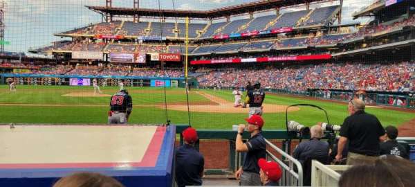 Citizens Bank Park, section: Diamond Club A, row: 5, seat: 8