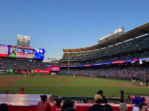 Angel Stadium, section: 112, row: G, seat: 11