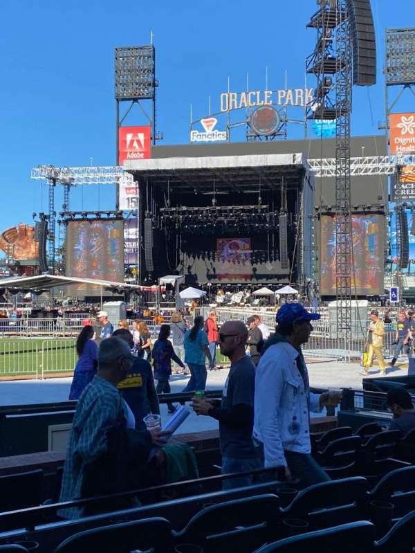 Oracle Park, section: 110, row: D, seat: 7