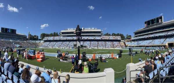 Kenan Memorial Stadium, section: 126, row: E, seat: 4