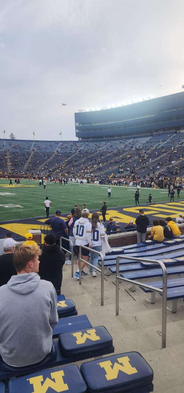 Michigan Stadium, section: 37, row: 12, seat: 20
