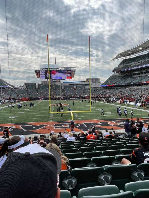 Paycor Stadium, section: 126, row: 15, seat: 17