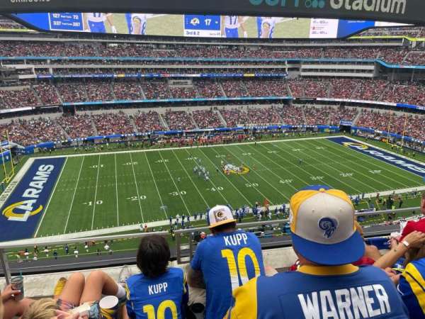 SoFi Stadium, section: 347, row: 3, seat: 13