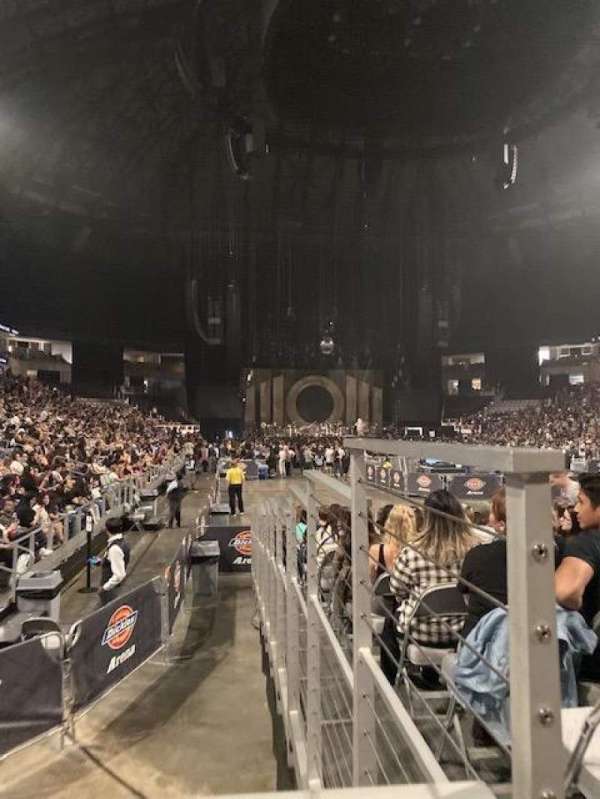 Dickies Arena, section: 116, row: 1, seat: 9