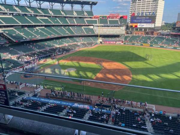 Truist Park, section: 317, row: 2, seat: 23