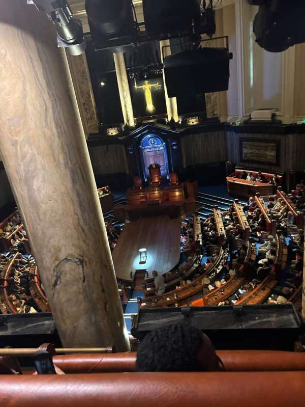 London County Hall, section: Central gallery, row: D, seat: 27