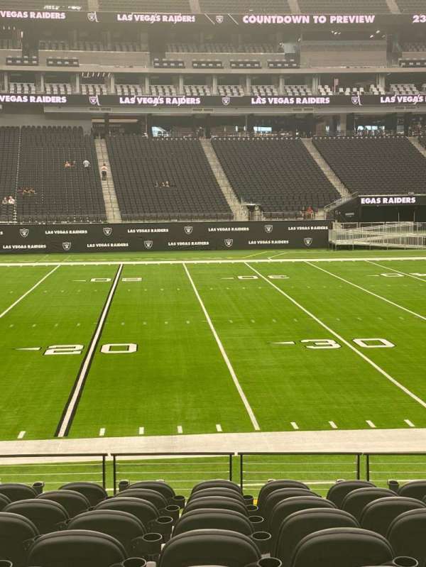 Allegiant Stadium, section: C114, row: 10, seat: 15