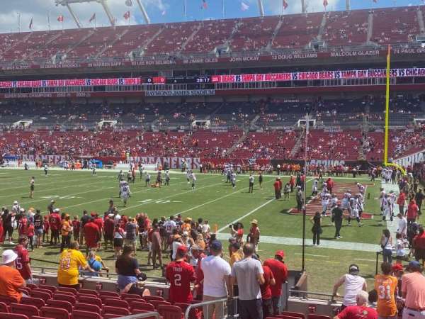 Raymond James Stadium, section: 115, row: N, seat: 4