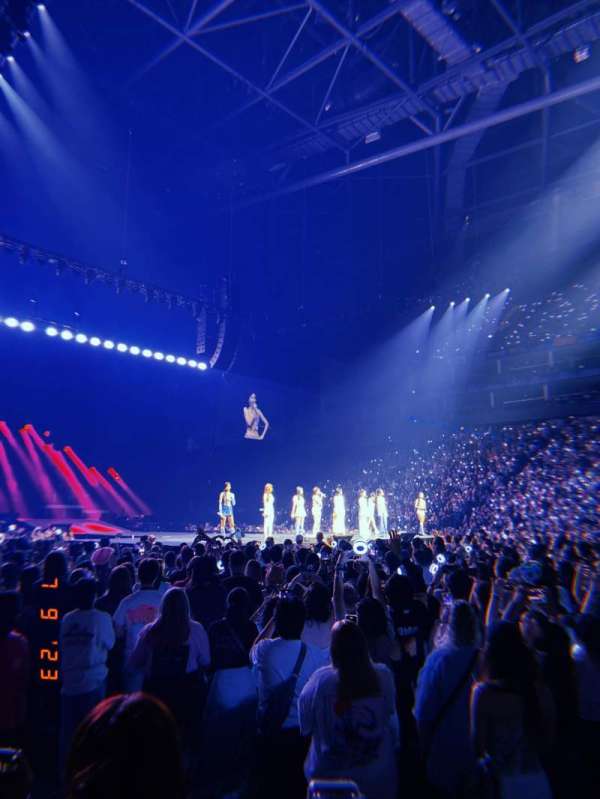 The O2, London, section: 102, row: B, seat: 83