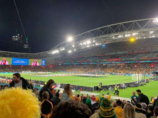 Accor Stadium, section: 112, row: 18, seat: 8