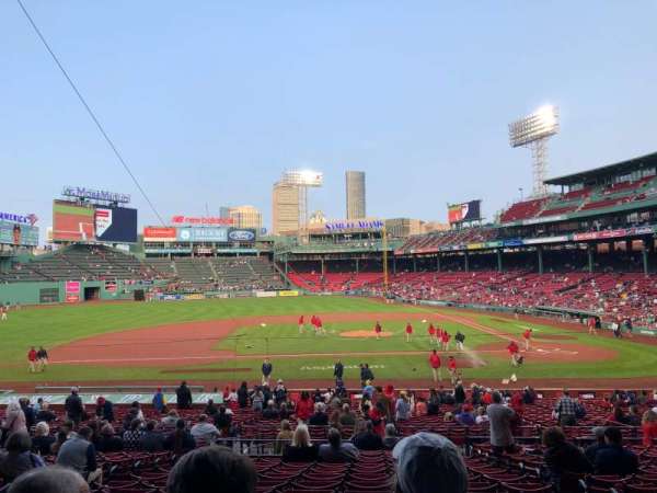Fenway Park, section: Grandstand 25, row: 4, seat: 19