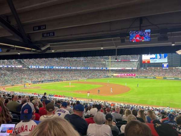 Truist Park, section: 114, row: 20, seat: 11