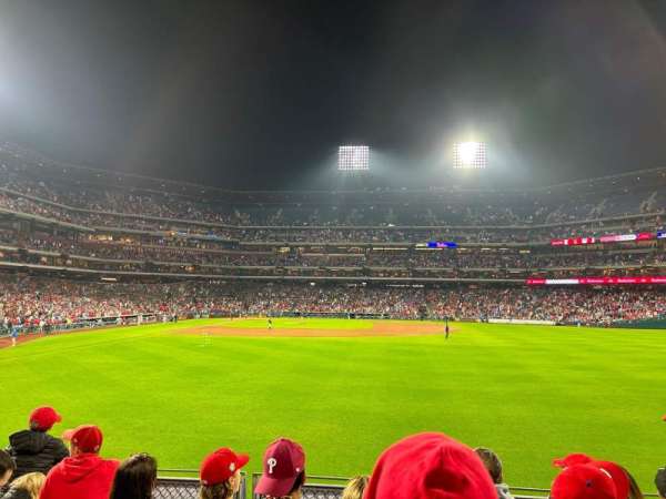 Citizens Bank Park, section: 104, row: 4, seat: 11