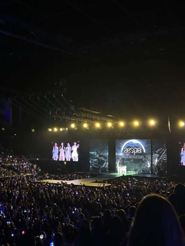 The O2, London, section: 110, row: P, seat: 287