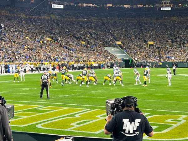 Lambeau Field, section: 102, row: 4, seat: 9