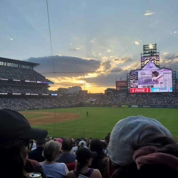 Coors Field, section: 117, row: 29, seat: 10