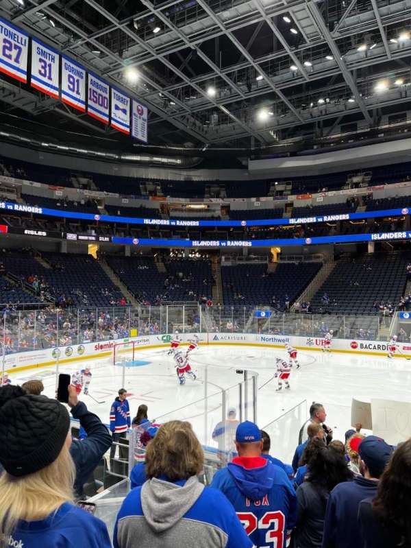 UBS Arena, section: 105, row: 10, seat: 3