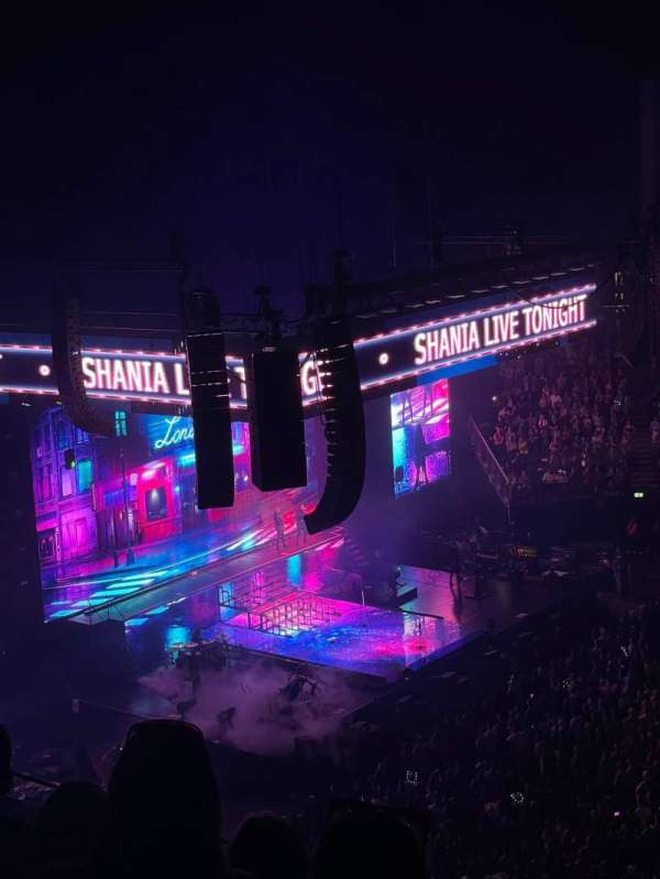 The O2, London, section: 404, row: D, seat: 73