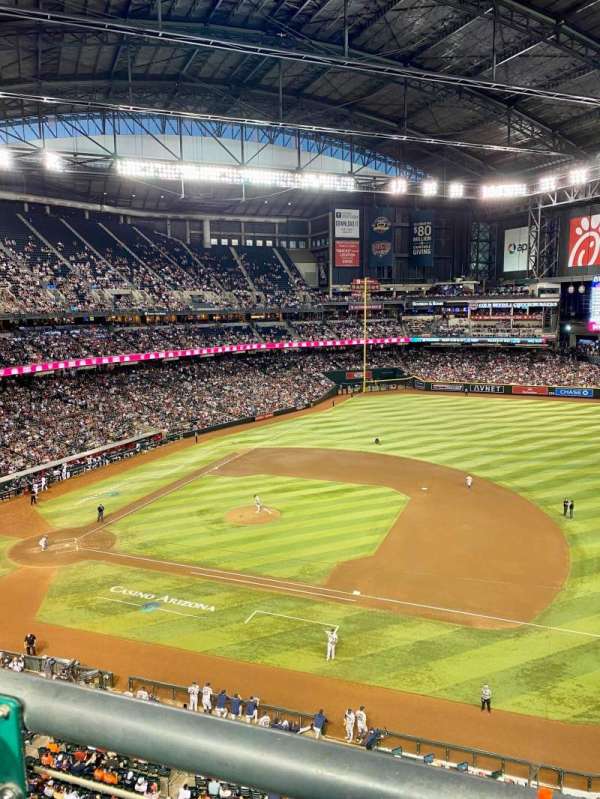 Chase Field, section: 308, row: 1, seat: 17